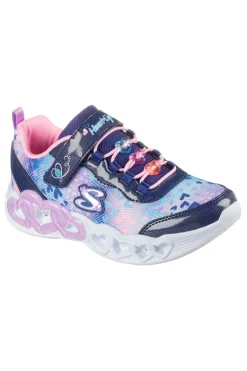 Sneakers blu con cuori luminosi Skechers Infinite Heart Lights Heart Jewels