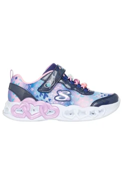 Sneakers blu con cuori luminosi Skechers Infinite Heart Lights Heart Jewels