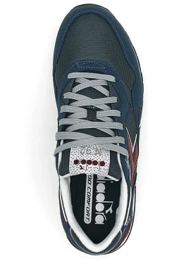 Sneakers blu con dettagli bordeaux e tecnologia DD Comfort Diadora N.92
