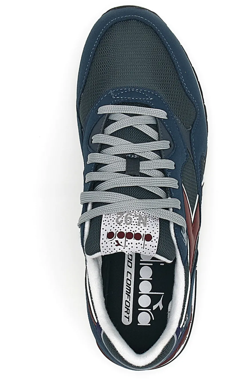 Sneakers blu con dettagli bordeaux e tecnologia DD Comfort Diadora N.92
