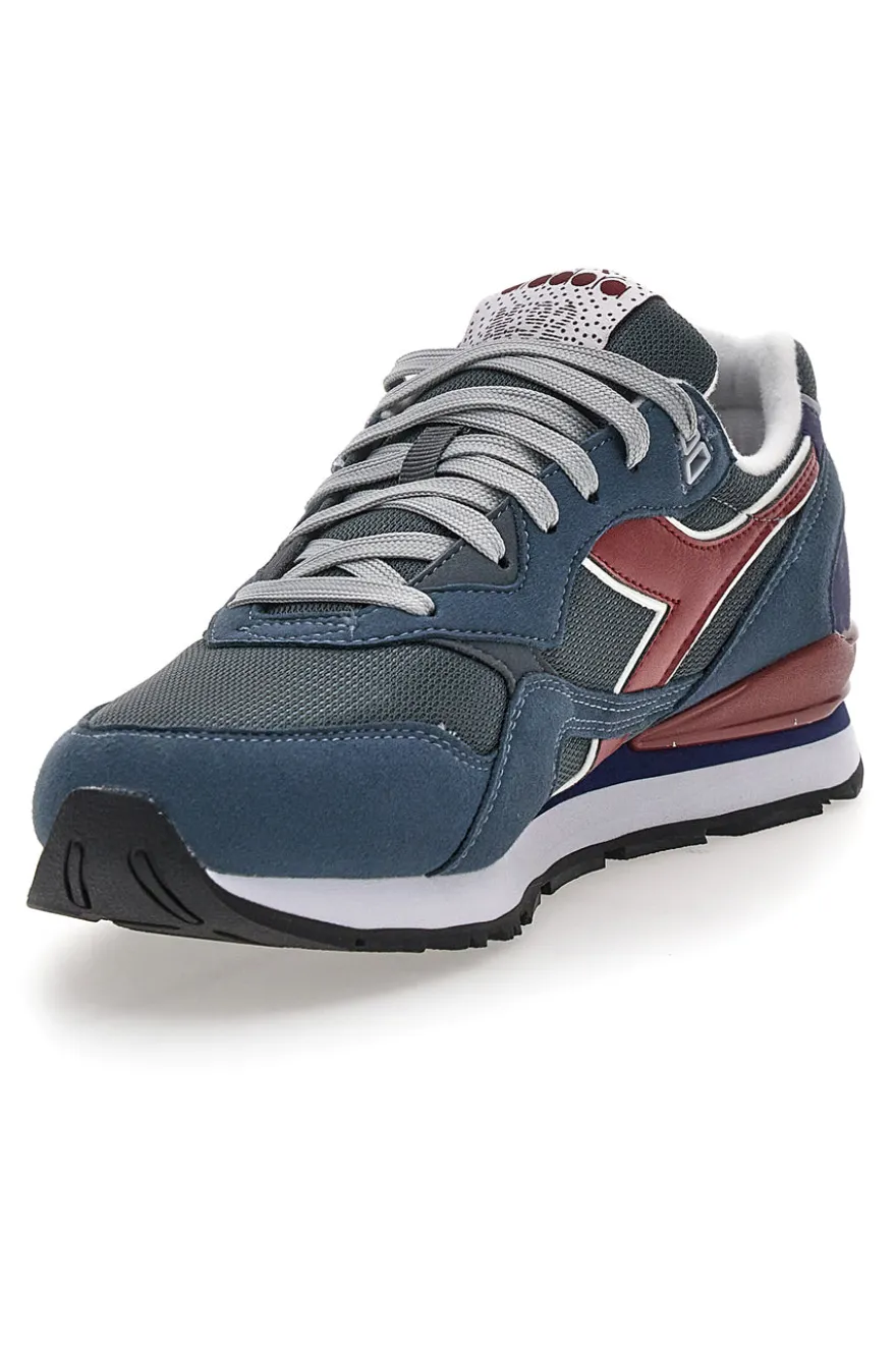 Sneakers blu con dettagli bordeaux e tecnologia DD Comfort Diadora N.92