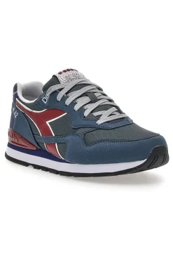 Sneakers blu con dettagli bordeaux e tecnologia DD Comfort Diadora N.92