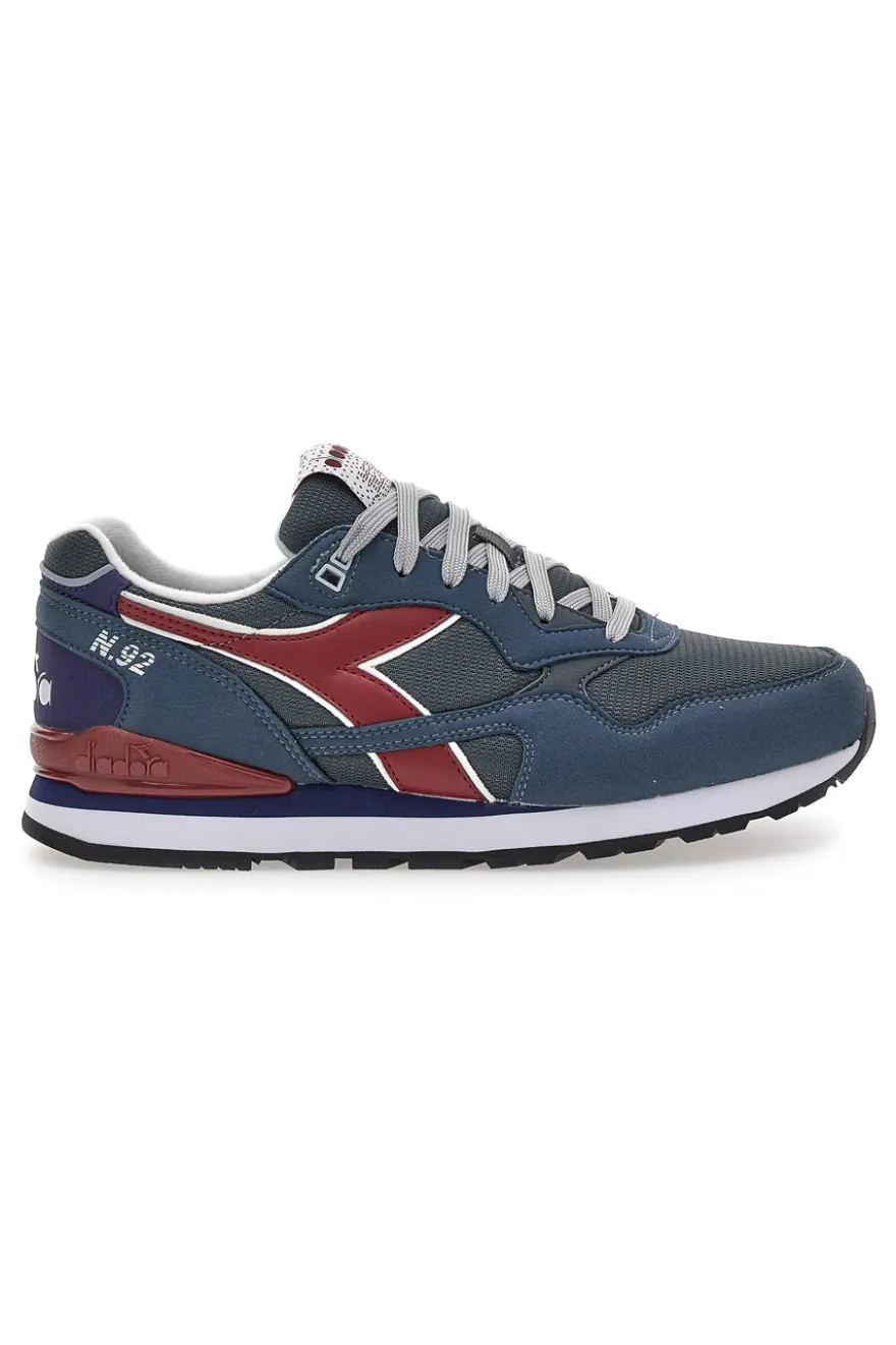 Sneakers blu con dettagli bordeaux e tecnologia DD Comfort Diadora N.92