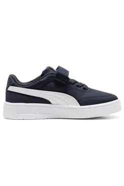 Sneakers blu con dettagli bianchi Puma Court Classic Clean AC+ PS