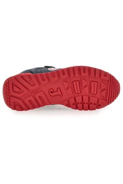 Sneakers blu con dettagli rossi e strappo Joma Tornado JR 2503