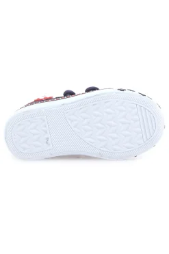 Sneakers blu con doppio strappo e stampa fantasia Pitt Kids 2242788