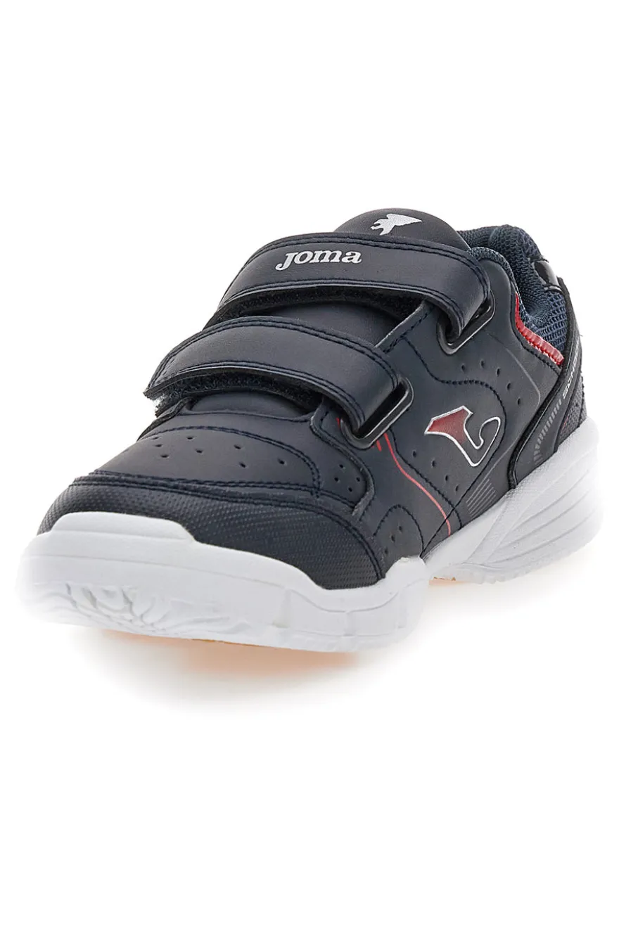 Sneakers blu con doppio strappo Joma Wschool Jr 2533