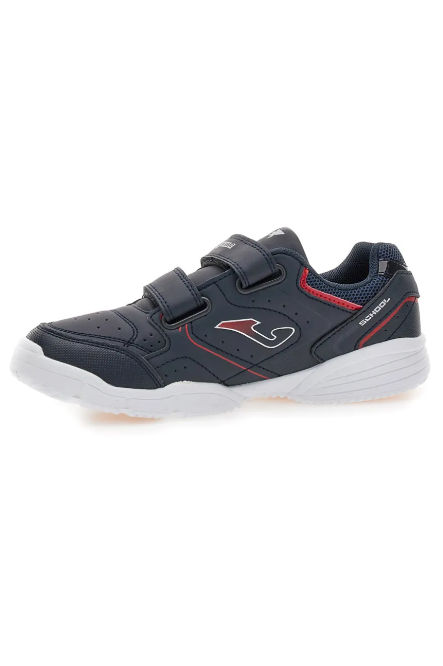 Sneakers blu con doppio strappo Joma Wschool Jr 2533