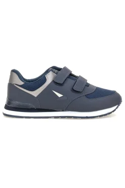 Sneakers blu con doppio strap in tessuto e materiale sintetico Tiglio 69103