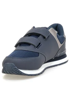 Sneakers blu con doppio strap in tessuto e materiale sintetico Tiglio 69103