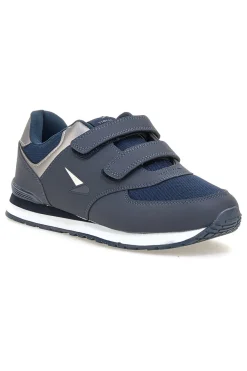 Sneakers blu con doppio strap in tessuto e materiale sintetico Tiglio 69103