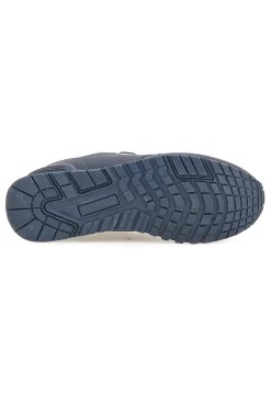 Sneakers blu con doppio strap in tessuto e materiale sintetico Tiglio 69103
