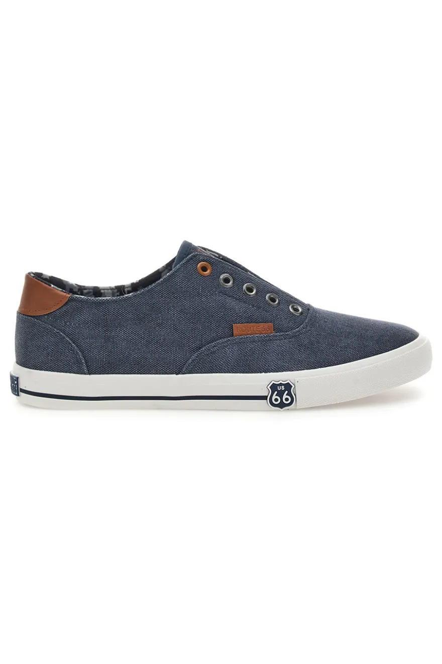 Sneakers Blu con Elastico Frontale ROUTE 66 RO91414