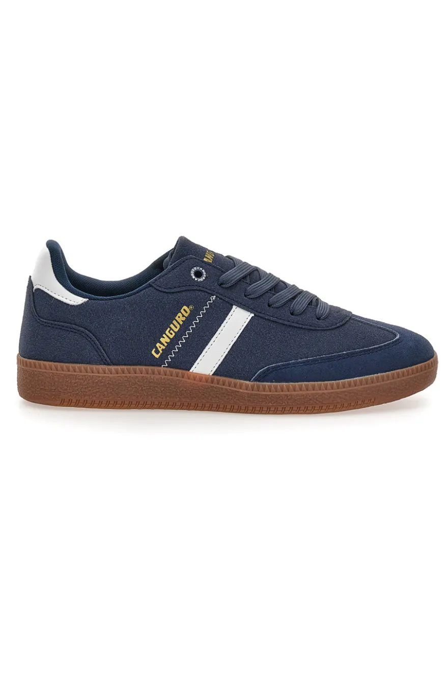 Sneakers blu con fondo a contrasto Canguro CA385