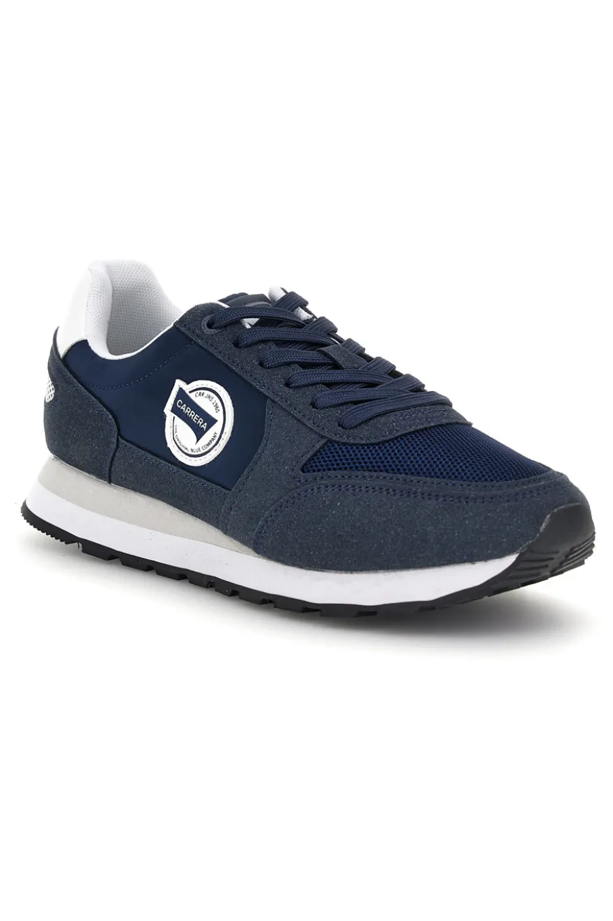 Sneakers blu con inserti a contrasto e lacci Carrera CAM12100M3737