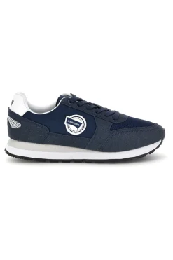 Sneakers blu con inserti a contrasto e lacci Carrera CAM12100M3737