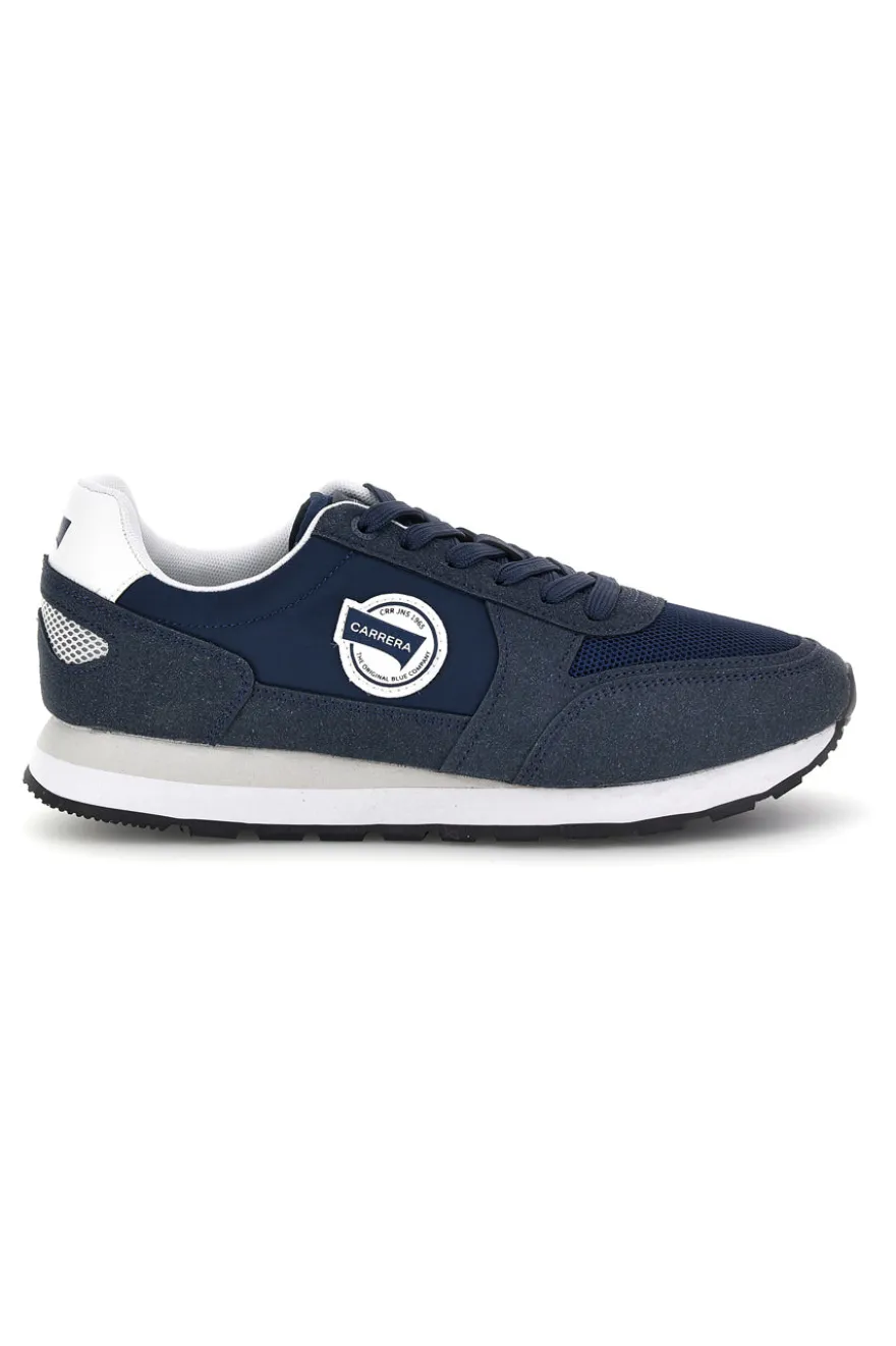 Sneakers blu con inserti a contrasto e lacci Carrera CAM12100M3737