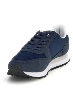 Sneakers blu con inserti a contrasto e lacci Carrera CAM12100M3737