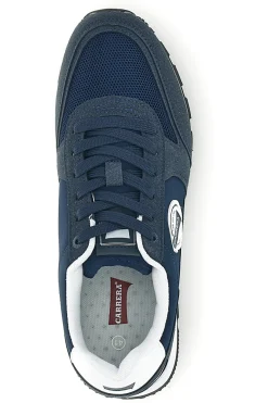 Sneakers blu con inserti a contrasto e lacci Carrera CAM12100M3737
