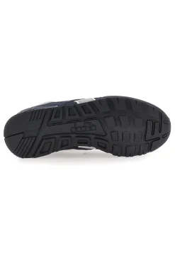 Sneakers blu con inserti grigi in tessuto tecnico Diadora N.92