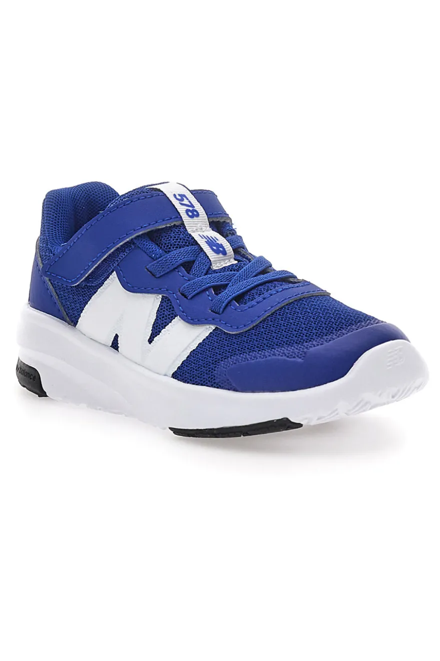 Sneakers Blu con Logo Bianco e Velcro NEW BALANCE 578