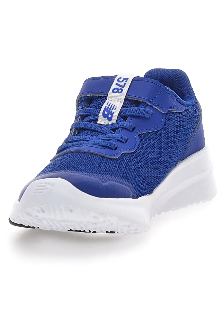 Sneakers Blu con Logo Bianco e Velcro NEW BALANCE