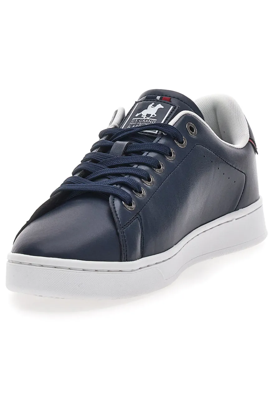 Sneakers Blu con Logo Laterale Rosso U.S. POLO CLUB EMPIRE LTX