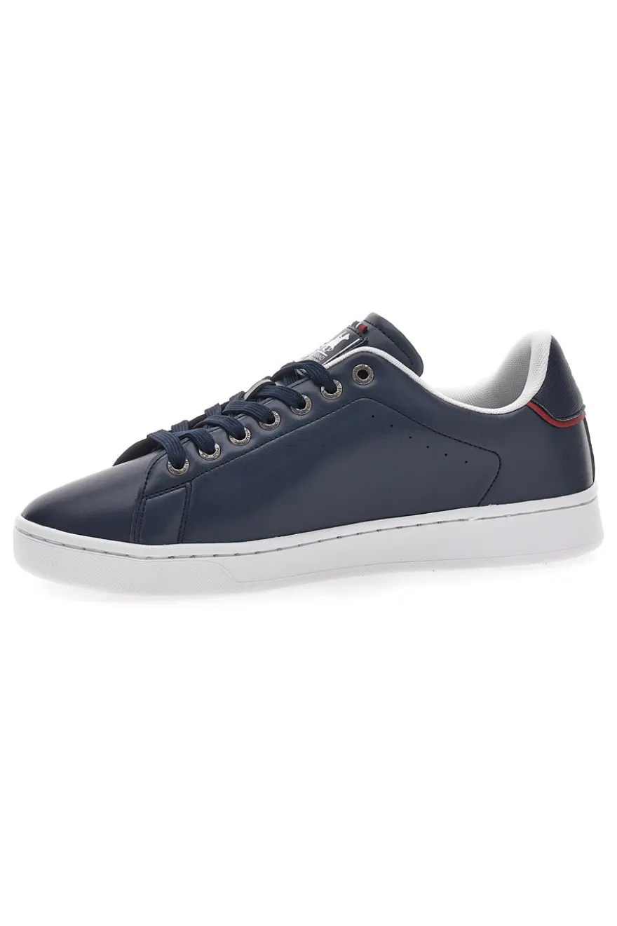 Sneakers Blu con Logo Laterale Rosso U.S. POLO CLUB EMPIRE LTX