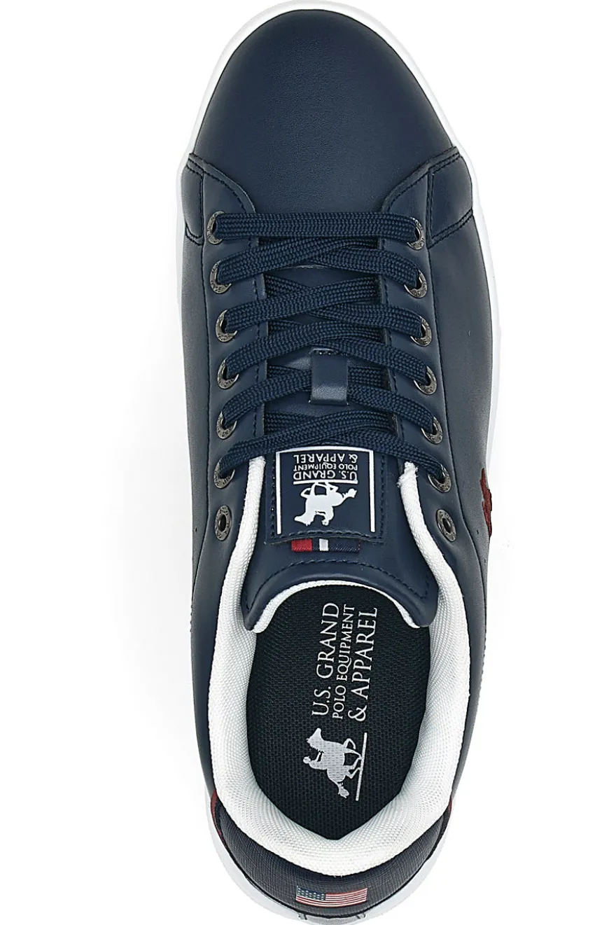 Sneakers Blu con Logo Laterale Rosso U.S. POLO CLUB EMPIRE LTX