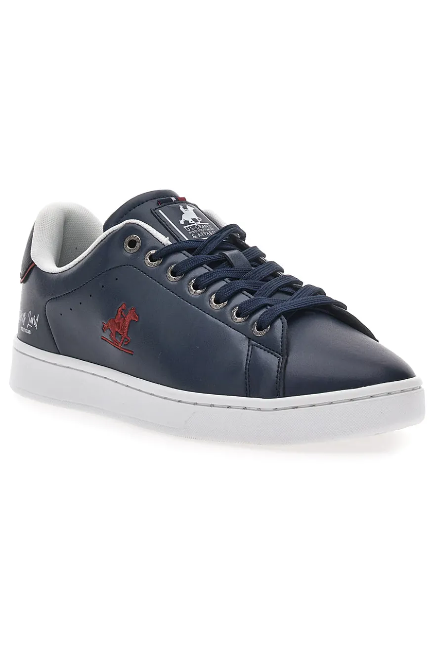 Sneakers Blu con Logo Laterale Rosso U.S. POLO CLUB EMPIRE LTX
