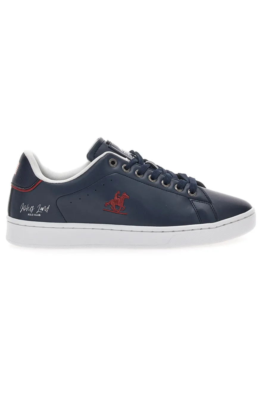Sneakers Blu con Logo Laterale Rosso U.S. POLO CLUB EMPIRE LTX