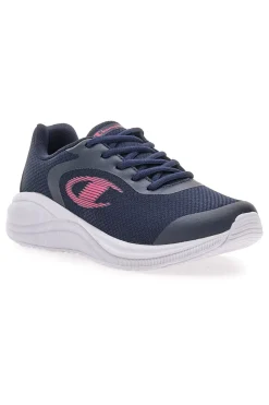Sneakers blu con logo rosa in mesh traspirante Champion SYPHON ENGAGE MESH G GS