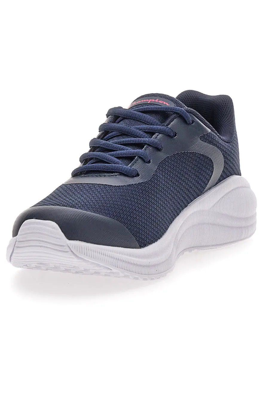 Sneakers blu con logo rosa in mesh traspirante Champion SYPHON ENGAGE MESH G GS
