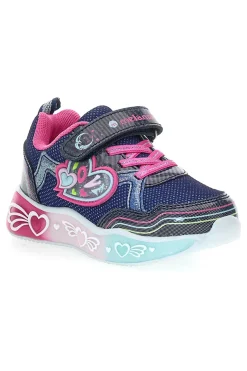 Sneakers blu con luci a LED e dettagli glitter M-Kids MG25104