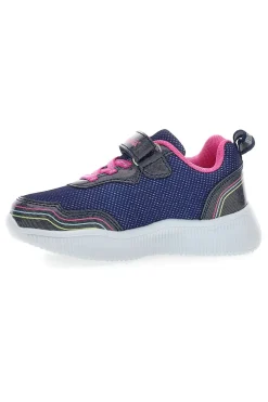 Sneakers blu con luci a LED e dettagli glitter M-Kids MG25104