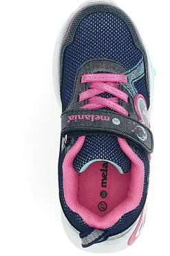 Sneakers blu con luci a LED e dettagli glitter M-Kids MG25104