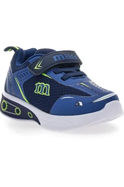 Sneakers blu con luci a LED e dettagli grafici M-Kids MG251551
