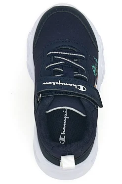 Sneakers blu con luci chiusura a strappo Champion Funfair Print U TD Low Cut