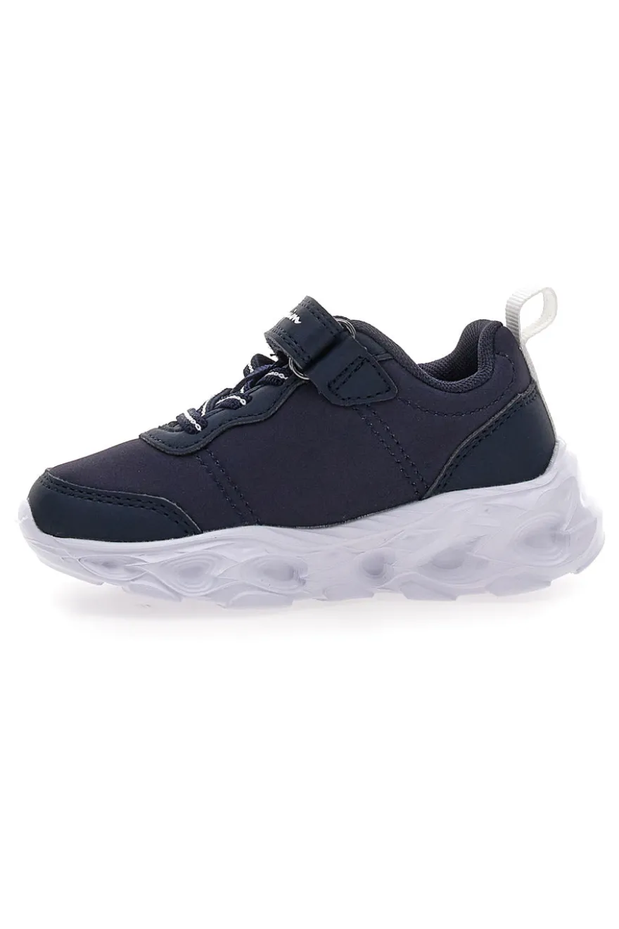 Sneakers blu con luci chiusura a strappo Champion Funfair Print U TD Low Cut