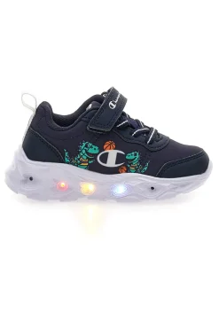 Sneakers blu con luci chiusura a strappo Champion Funfair Print U TD Low Cut