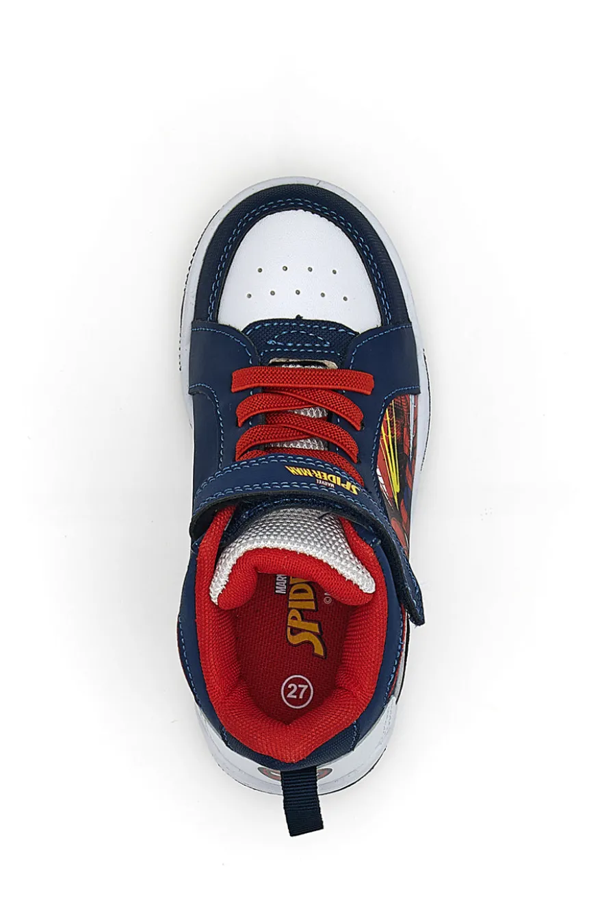 Sneakers blu con luci e chiusura a strappo Spiderman M13194MC