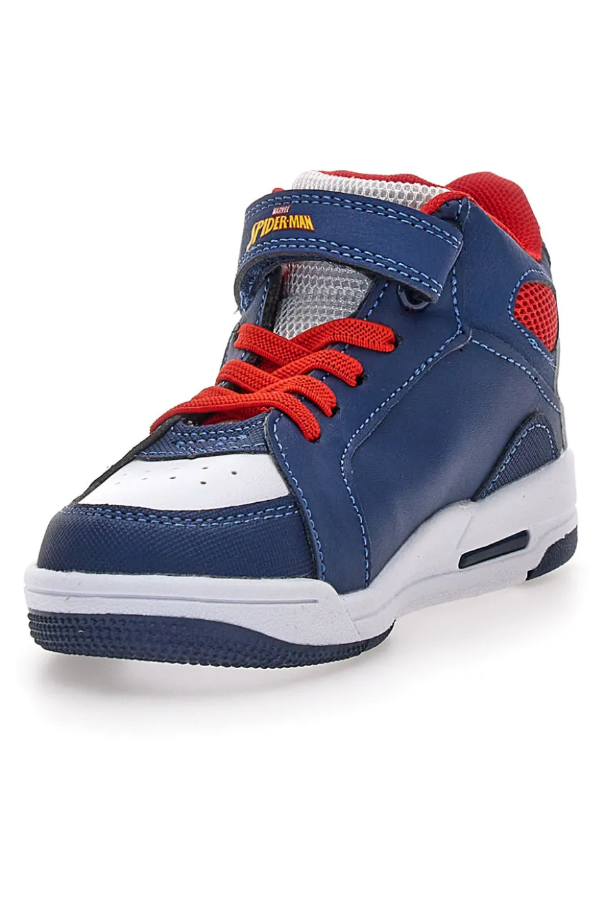 Sneakers blu con luci e chiusura a strappo Spiderman M13194MC