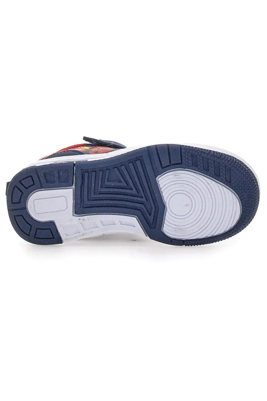 Sneakers blu con luci e chiusura a strappo Spiderman M13194MC