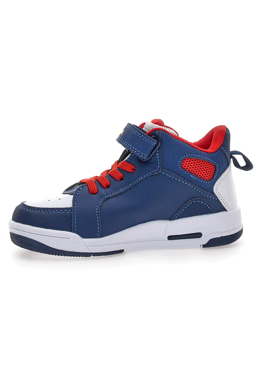 Sneakers blu con luci e chiusura a strappo Spiderman M13194MC