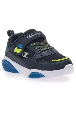 Sneakers Blu con Luci e Chiusura con Stappo CHAMPION WAVE B TD