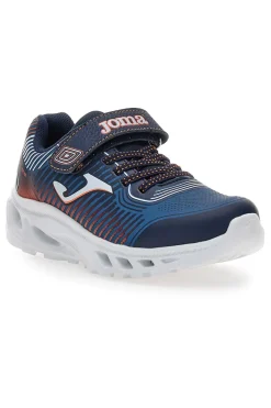 Sneakers blu con luci e chiusura a strappo Joma Aquiles JR 2503