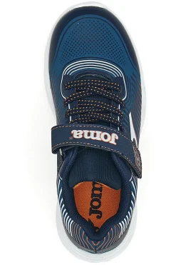 Sneakers blu con luci e chiusura a strappo Joma Aquiles JR 2503