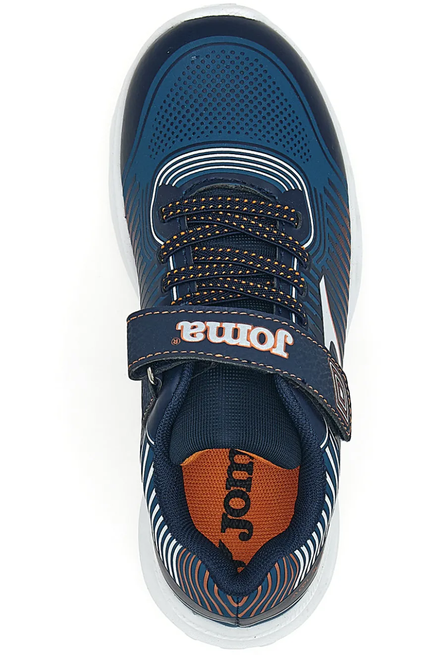 Sneakers blu con luci e chiusura a strappo Joma Aquiles JR 2503