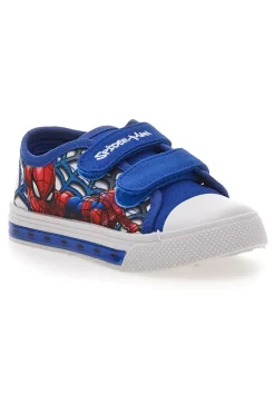 Sneakers Blu con Luci e Punta in Gomma Bianca SPIDERMAN R1310509T