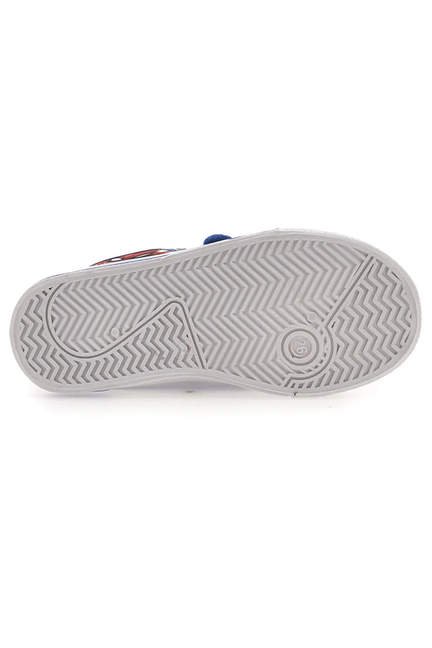 Sneakers Blu con Luci e Punta in Gomma Bianca SPIDERMAN R1310509T